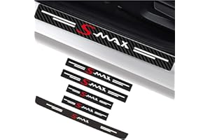 MIVPD 5 Stück Auto Einstiegsleisten Schutz Schutzfolie kompatibel für Fo-rd,Auto Ladekantenschutz Türschweller Auto Tür Schritt Lackschutzfolie,Auto Kohlefaser Kantenschutz,Kratzfest Aufkleber