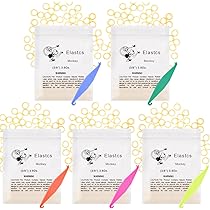 Elastici Ortodontici 4.7mm - Confezione Da 500 Pezzi, Forza Media 99.2g, Con 5 Posizionatori Per Apparecchio E Divari Dentali - Foto 8