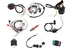 AQXREIGHT Cablaggio Quad Wire, CDI Quad Wire Harness Kit Sostituzione per 50cc 70cc 90cc 110cc 125cc ATV Quad Dirt Bike Go Kart Parts