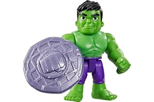 Marvels Spidey och hans fantastiska vänner Hulken leksak med tillbehör, actionfigurer på 7,6 cm, superhjälteleksaker för barn, från 3 år