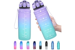 ‎ZOUNICH Zounich Trinkflasche Kinder Auslaufsichere 1L/700ml/500ml-BPA frei trinkflaschen Sport tritan Kunststoff Wasserflasche für Fahrrad, Schule, kohlensäure geeignet, spülmaschinenfest Sportflasche