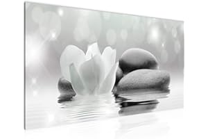 Runa Art Cuadro Decorativo Flores Tulipanes 1 Parte Moderno Cuadro Lienzo no Tejido para Sala Piedras Balneario Vistoso 506012b