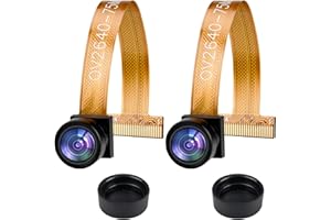 NathrBTV Módulo de Cámara OV2640 de 2 Piezas Lente Gran Angular de 160 °Compatible con Cámara ESP32 MCU para JPEG RGB YUV