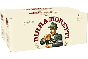 Birra Moretti Lager Beer, 330 ml (Pack of 20)