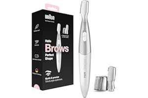 ‎BRAUN Braun Augenbrauen Trimmer Damen, Präzisionstrimmer für Trimmen / Stylen / Formen / Konturenanpassung, Haarentfernung Gesicht für Frauen, Augenbrauentrimmer, Reisen / unterwegs, FG1106
