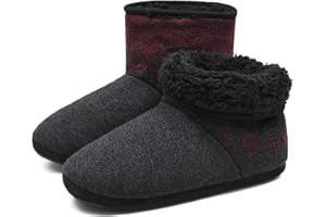 COFACE Męskie kapcie z podszewką, ciepłe, antypoślizgowe, do aktywności na świeżym powietrzu/wewnątrz i na zewnątrz, dla mężczyzn, do łóżka, pantofle domowe, pluszowe kapcie