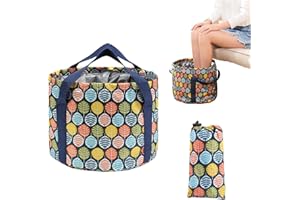 STBNVF Foot Tub, Foot Bucket, Foot Bowl Soak, Folding Foot Soak Bowl, Portable Travel Collapsible Foot Bath, Foot Bath, Foot Bath Bowl, for Home, Basin Outdoor Camping Foot Bowl Soak, 21L