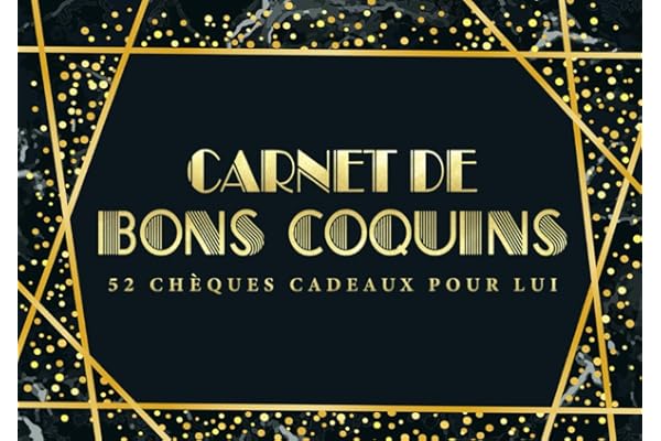 Carnet de bons coquins : 52 chèques cadeaux pour lui