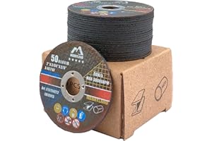 Merryland Tarcza Tnąca 50mm Metal Do Szlifierki Kątowej, 50 X 1,0 X 10 mm Stal Żelazo Stal Nierdzewna INOX Tarcze do Cięcia Super Cienki 25pcs, Expert-Line E13151022-25