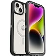 OtterBox Defender XT Case for iPhone 14 Plus with MagSafe, Shockproof, Drop proof, Ultra-Rugged, Protective Case, 5x Tested to Military Standard, Clear/Black - Non-Retail Packaging