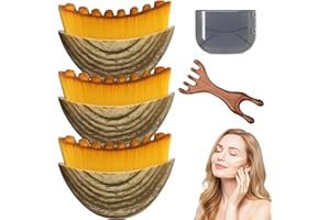 BASTOUR Brosse de Massage Visage 2 en 1 Massager de Drainage Lymphatique Visage & Modelage Du Menton pour S'adapter à La Peau avec Précision pour la Ligne Mandibulaire et les Soins de la Peau(3PCS)