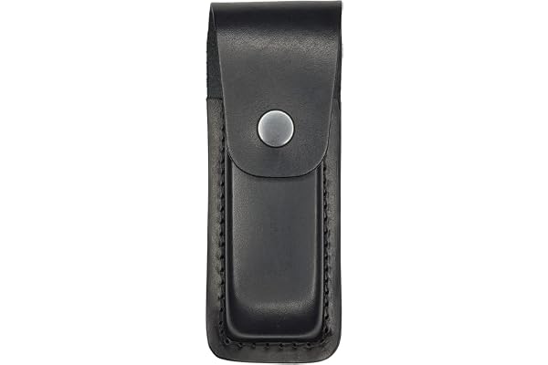 VlaMiTex Etui pour Couteau Pliant Couteau Multifunction Porte Outils en Cuir Noir
