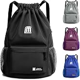 Sarsumir Mochila Cuerdas para Mujer Hombre, Impermeable Bolsa de Cuerdas Gran Capacidad Mochila Deportiva para Compras Deport