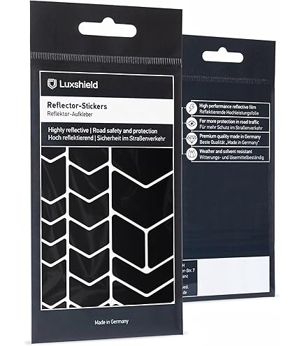 Luxshield Set Di Adesivi Reflector - Esagoni Per Bicicletta
