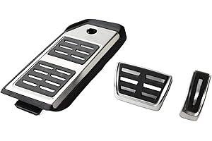 ITDEGNO Poggiapiedi freno tappi pedali copertura plantare compatibile con Audi Q7 Q8 2017 2018 2019 2020 2021 Porsche Cayenne Touareg
