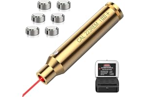 KinZon Laser de visée avec Laser Rouge et Batteries, Viseur de Canon pour Fusil (223 5.56mm)