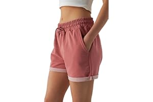 Smith & Solo Krótkie spodenki damskie - szorty letnie spodnie do biegania, krótkie spodnie sportowe, sportowe szorty do biegania