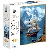 CA Games Manzara ve Gemi 1000 Par&ccedil;a 2,2mm Kalınlık 48x68cm Profesyonel Hobi Puzzle Yapboz Serisi