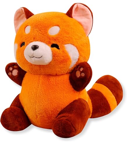 YooHoo Hapee Roter Panda Stofftier 20,3 Cm – Weich, Kuschelig, Von Der Netflix-Serie Inspiriert, Rot