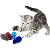 AEE&reg; 4'l&uuml; Set Sesli Fare Kedi Oyuncağı Renkli ve Eğlenceli Kedi Av Oyuncakları