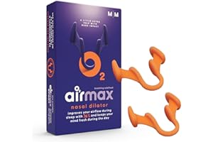 ‎AIR MAX Airmax Nasenspreizer | 76,1% Mehr luft | Besser atmen, Besser schlafen | Schnarchstopper | 2 Stück Größe Mittel (M) Pack für 4 Monate | Nasendilatator für eine Freie Atmung durch die Nase