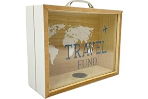 Out of the blue Accessorio Decorativo/Portavalori da Viaggio in Legno/Dimensioni: 21x16,5x7,5 cm