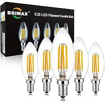 ZYUJIA 6er Pack E14 LED Kerzenbirnen – 6W (≙ 60W), Dimmbar, 2700K Warmweiß, 600 Lumen