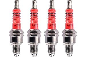 GOOFIT 4p/Ensemble Bougie à 3 électrodes A7TC d'allumage Remplacement pour 50cc 70cc 90cc 110cc 125cc 150cc ATV Moto Cross Go Kart Scooter Quad
