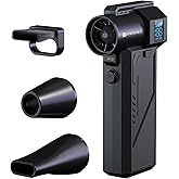 Portronics Tornado Pro Handheld High-Speed Air Duster, Type-C Rechargeable, 1,30,000 RPM, BLDC Motor, 3 Speed Control, LED Di