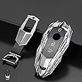 Zinc Alloy Carbon Fiber Car Key Case Cover Keychain, for Mercedes Benz AMG A B C E S Class W204 W205 W212 W213 W176 GLC