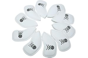 SEACLOUD 10 fundas gruesas de cuero sintético para cabeza de palos de golf y hierro para palos de golf