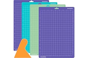 MIHURO 4 PCS Cutting Mat for Cricut Joy Xtra,8.5 x 12 Inch Adhesive Sticky Cutting Mats Non-Slip Accessories for Cricut Joy,Mat for Accessories(Standardgrip, Lightgrip, Stronggrip)