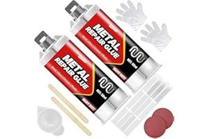 VIVIDYE Colle époxy métal - Bi-composant - Colle métallique extra forte 100 ml pour souder et réparer les métaux, l'aluminium, l'acier inoxydable, les plastiques, la céramique, la colle à haute température et