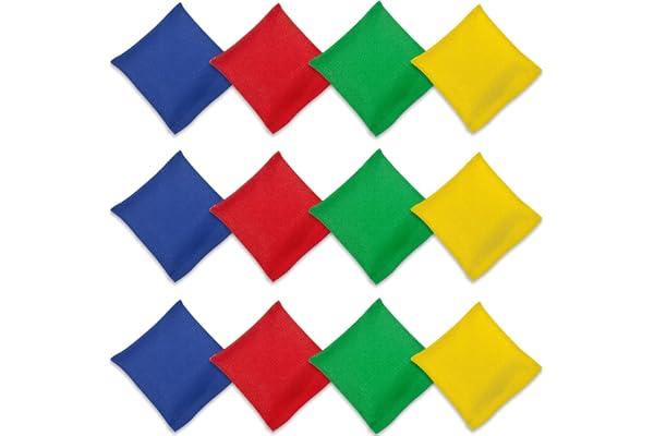 Flintronic Sacs de Cornhole de Haricot, Cornhole Bean Bag Set, Jeux de Lancer de Sac de Haricots, Sac de Sable, Bean Bags Toss Legged Race pour Enfants Adultes