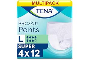 TENA Pants Super Large - 4 x Packs of 12 ( 48 Pants )
