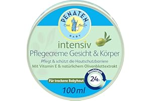 ‎PENATEN Penaten Intensiv Pflegecreme Gesicht & Körper Baby Gesichtscreme & Körpercreme mit Vitamin E für sensitive & trockene Babyhaut, 100ml