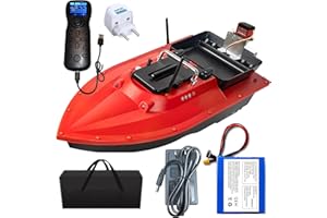 CRESEAPRODUCTS 12V Speed Adjustable RC Fishing Bait Boats for Ocean Lake Carp Fishing with GPS, 500M Range, 4.5KG Load, Cruise Control