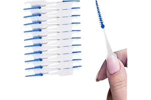 ‎HAPPYPO Happy Po Zahnsticks 80er Pack - Soft-Picks, Plastik Dentalstocher, entfernen sanft Plaque, massieren Zahnfleisch, kompakt & leicht - Blau