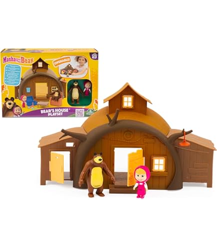Simba Set Da Tennis Masha E Orso – Bambola Masha Con 2 Racchette, Rete E Vestito Extra, Altezza 12 Cm, Giocattolo Per Bambini 3+ Anni