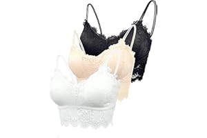 Leezepro Damen BH 1/3/6er Pack Ohne Bügel Push up Crop Top Sexy Bustier Spitze BH Set Sport BH für Alltag Yoga Fitness