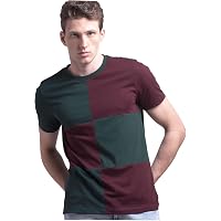 AELOMART Men's Regular Fit T-Shirt (Amt1272G-P,Green)