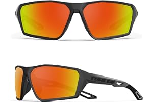 TOREGE Occhiali da sole sportivi polarizzati per Uomo Donna Donna Tiro Ciclismo Corsa Golf Occhiali da sole da pesca Lenti durevoli