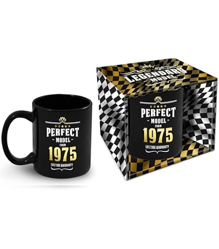 Moonworks Oldtimer Geburtstagstasse – Vintage Design, Keramik, 325 Ml, Spülmaschinengeeignet