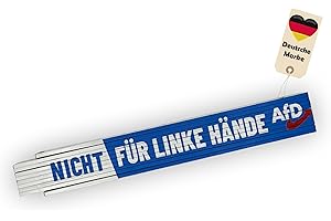 FlagShipper AfD Zollstock 2 Meter – Alternative für Deutschland AfD Partei Fanartikel Wahlkampf Zubehör Bundestagswahl Landtagswahl Demonstration - (1 Stück, Nicht für Linke Hände)