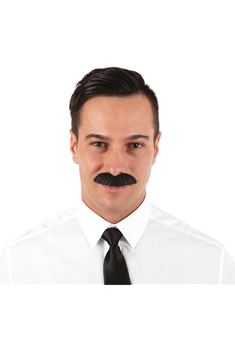 6 Fausses Moustaches Autocollantes - Déguisement Halloween Cosplay