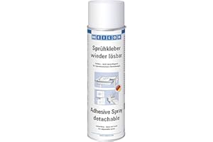 WEICON Spray Adhésif Répositionnable 500 ml / Adhésif universel pour collages redétachables et repositionnables / Transparent
