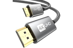 Silkland Mini HDMI to HDMI Cable 2M, [4K@60Hz, 2K@120Hz] High Speed HDMI 2.0 Cable Nylon Braided Compatible with Camera, Camcorder, Tablet and Graphics/Video Card, Laptop（Not Micro HDMI）