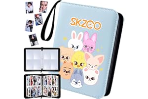 YIBEBE Stray Kids Photocard Holder: SKZ Skzoo Photocard Binder - Álbumes de Tarjetas con 400 Compartimentos - Regalos de Merchandising de Kpop (Blue)