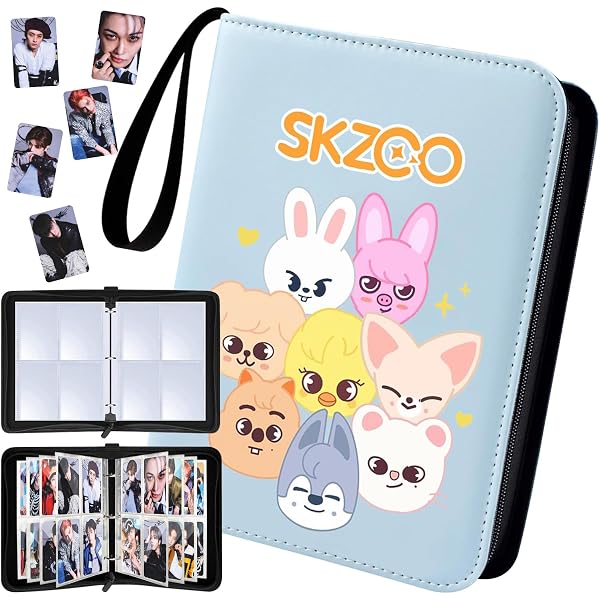 Porte-Cartes Photo En Peluche Avec Porte-Clés - Pour Kpop Photocards - Fenêtre Transparente Imperméable
