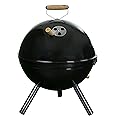Fabrilla Charcoal Barbeque Grill Set (Black) Round with 4 Skewers